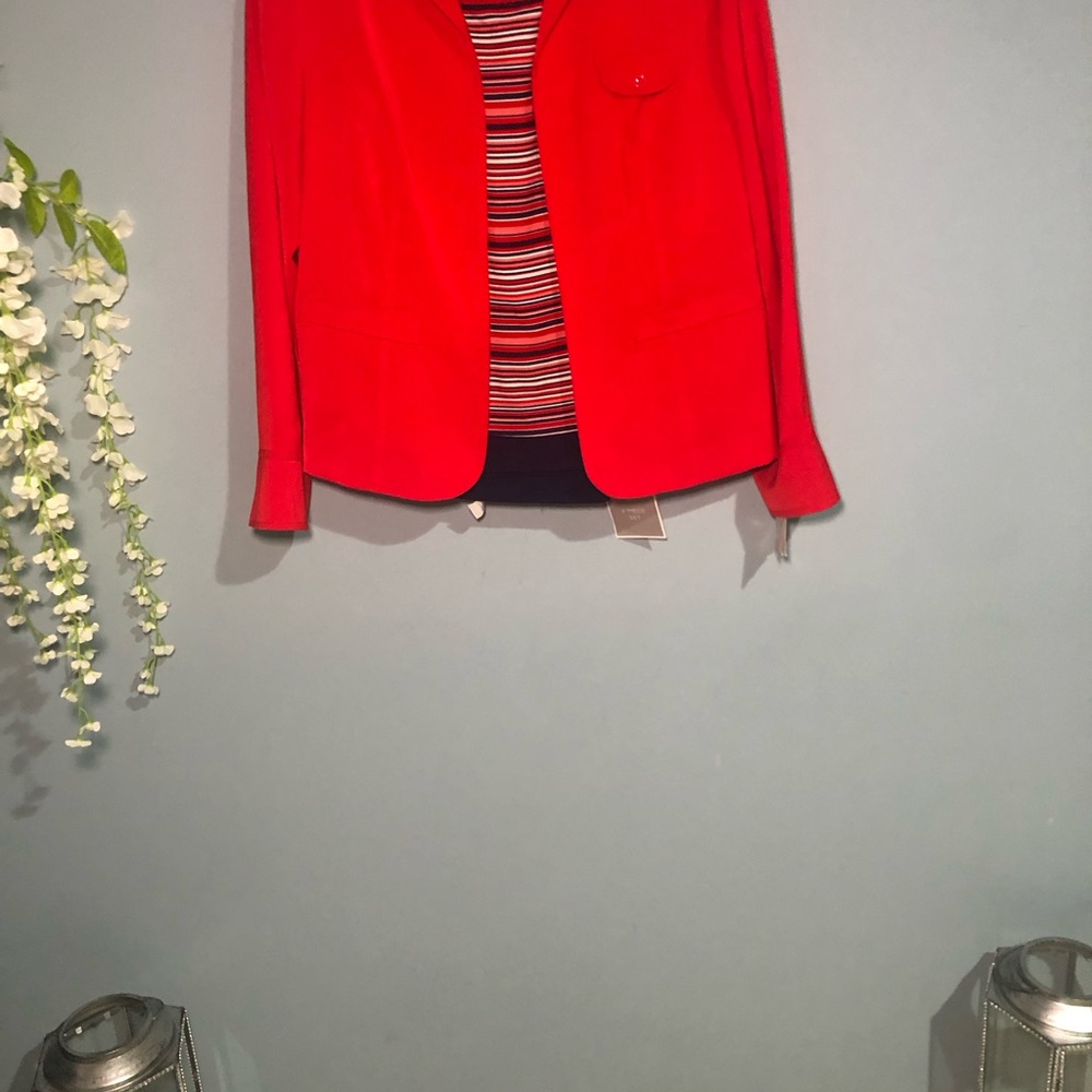Sag Harbor Red and Blue Pantsuit